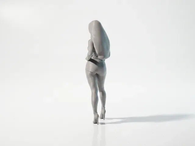Elegant Woman Figurine Female Figure 3D Printable — Фото 5 из 5