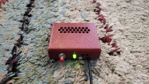 Orange/Raspberry Pi Zero 2W Snap-Fit Case Offsite Storate