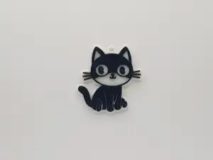 Cute Black Cat Keychain