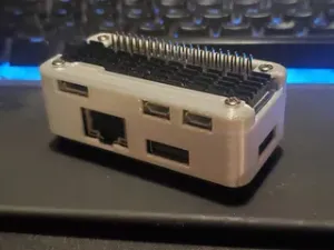 Pi Zero 2W Waveshare Ethernet / USB HUB HAT (B) case with heatsink Cover