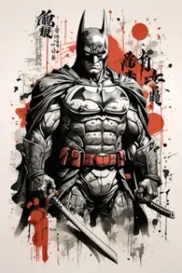 Blood Batman Samurai