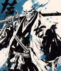 Blue skull samurai