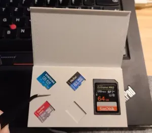Credit card SD card holder