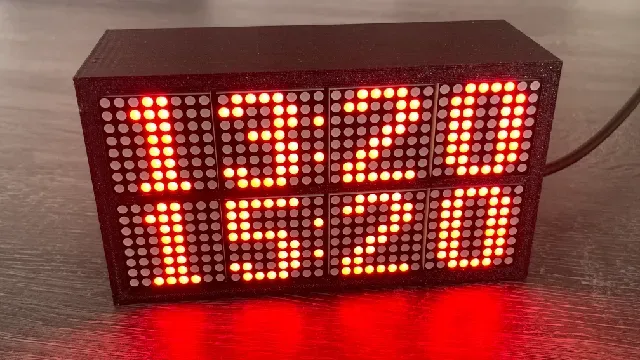 Wemos D1 mini & Max7219 Clock