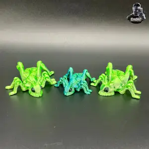 Tiny Grasshopper - Articulated - No Supports - Print in Place - Flexi