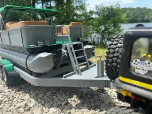 Big Chill Pontoon Boat Trailer 1:8 Scale by Black Crow