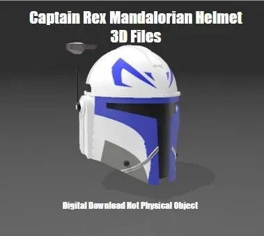 Captain Rex Inspired Mandalorian Helmet 3D files(3mf)