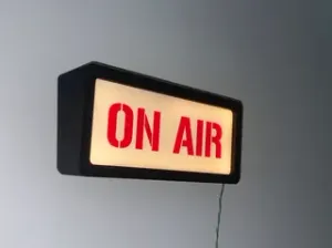 ON AIR wall sign/light