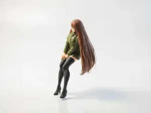 Office Lady Figurine Female Character 3D Printable