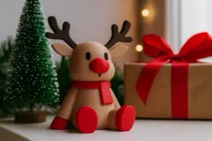 Minimalist Rudolph Ornament – Perfect for Christmas