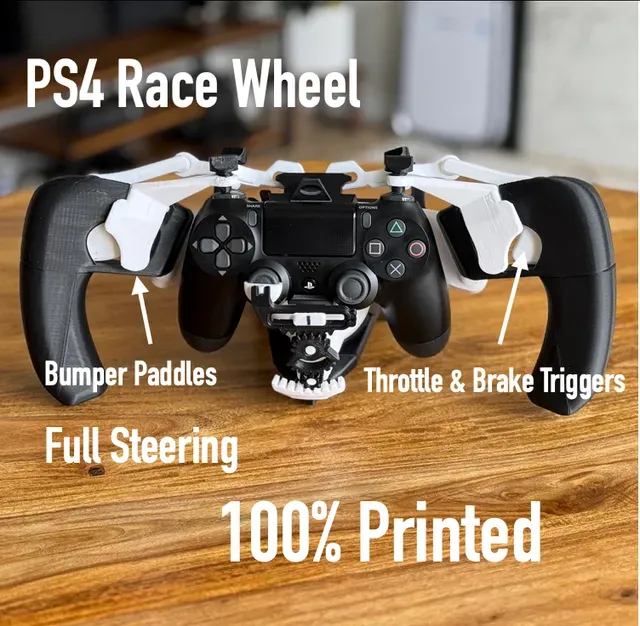 PS4 Controller Racing Wheel 100% 3D printed - TEST FIT
