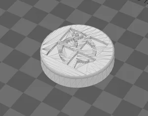 GEO coin s připravenou stranou pro logo
