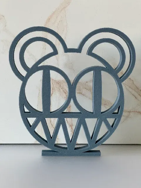Radiohead bear logo decoration, free-standing