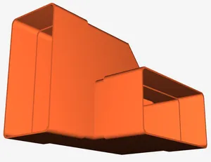 Ventilation 110x55mm 90 Degree plus Horizontal to Vertical Twist