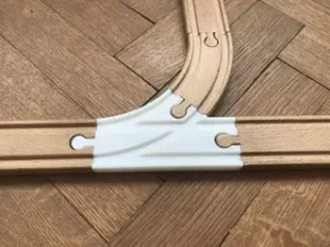 Small 45deg Switch - Brio/IKEA Wooden Train Track