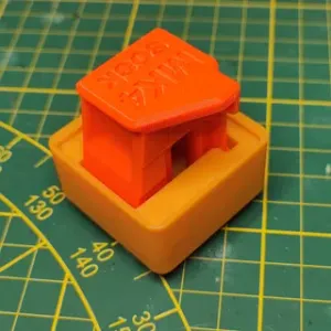 Gridfinity bin for Prusa MK4 with silicone sock nozzle replacement tool