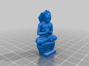 Low Poly Seated Buddah