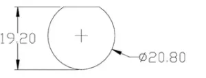 OpenScad Panel Cutout Template D Hole