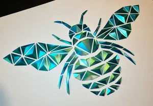 Geometric Bee Wall Art