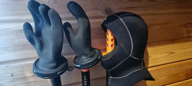 Shoe dryer - wall mounted accessory for gloves and hoods