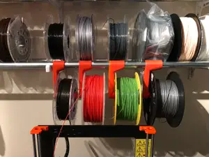 Hanging filament spool holder