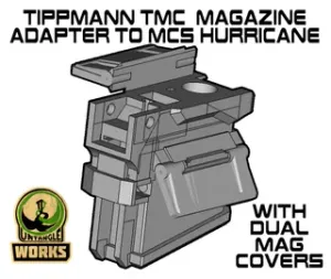 Tippmann TMC to MCS hurricane Adapter with dual mag cover