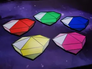 Angled View Gem Coasters (Spyro 1)