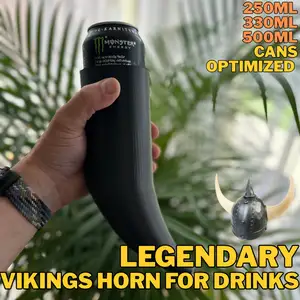 Legendary Vikings horn for drinks - optimized for 250/330/500 ml cans