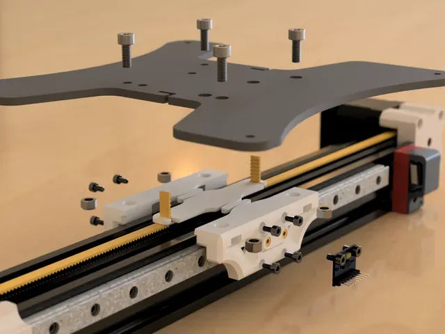 Full Y axis setup - tensioner - dual rail mount - motor mount up to 48mm - ender3v2 ender3pro — Image 15 of 26