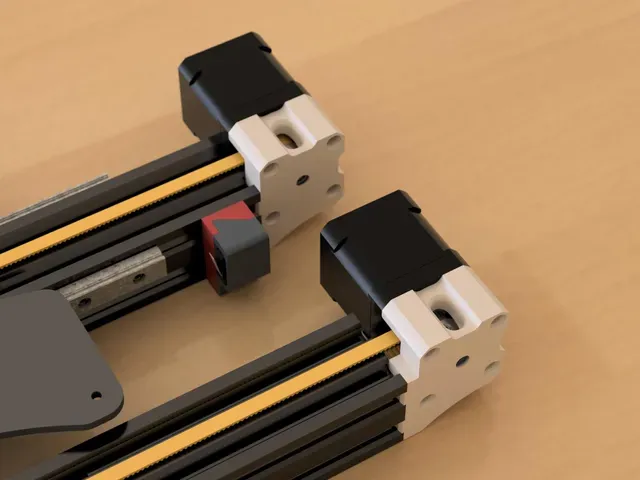 Full Y axis setup - tensioner - dual rail mount - motor mount up to 48mm - ender3v2 ender3pro — Image 4 of 26