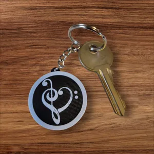 Keychain Love Music