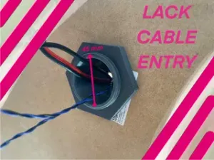 LACK cable entry