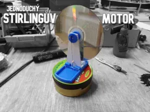 Jednoduchý STIRLINGŮV MOTOR