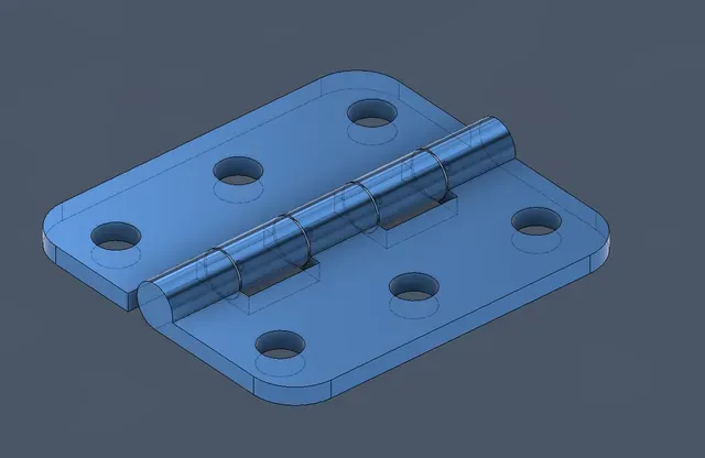 Print-in-Place Simple Hinge (no supports needed) — Фото 5 из 6