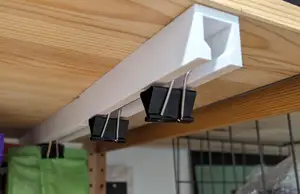 Simple rail for binder clips