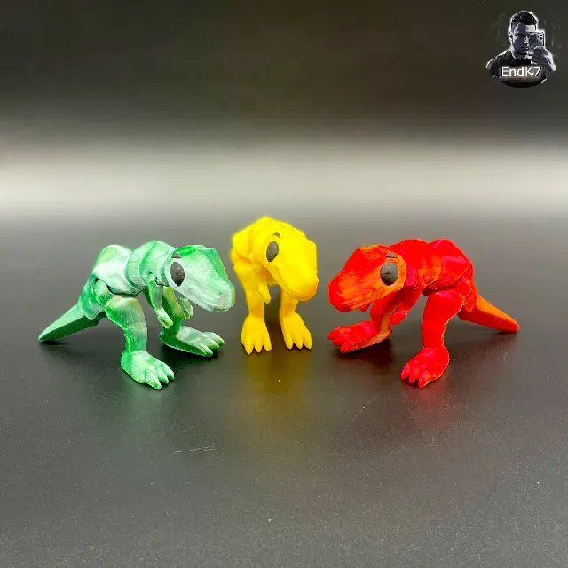 Cute tiny T-Rex - Flexible - Print in Place - No Supports — Фото 4 из 6