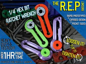 The Original R.E.P Ratchet Wrench - 1/4" Hex Bit Ratchet Wrench Tool and FIDGET TOY!!!