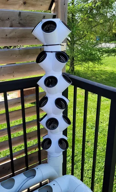 Stackable Hydroponic Tower with 4 Openings — Фото 2 из 3