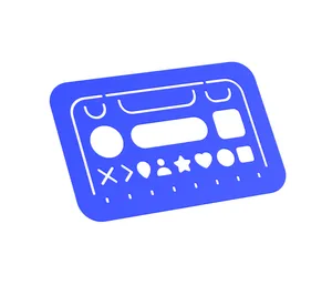 Mobile Application User Interface Drawing Template Card