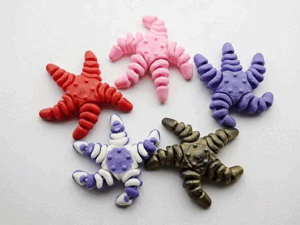 Flexi sea star, Articulated starfish Toy