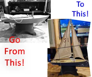 Toy Yacht Mast Repair Kit