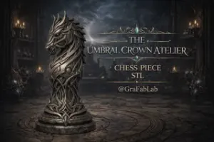 The Umbral Crown Atelier "Knight" - chess piece