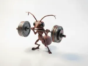 Gym Ant Weightlifting Figurine Miscellaneous 3D Printable