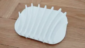 Soap Shell Dish - Self-Draining with Raised Ribs
