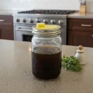 Wide Mouth Mason Jar Lid Insert with Screw Cap