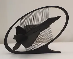 F-22 Raptor - String art display - Side