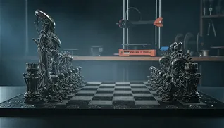 Alien Chess Set - Horror Biomechanical Xenomorph Chess Pieces — Фото 21 из 40