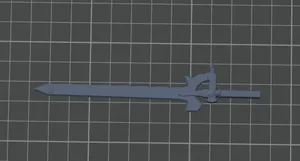 Elucidator from SAO with the handle adapted to The Lucky 13.