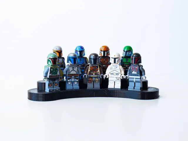 9x LEGO Minifigure Display Stand