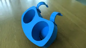 Beverage holder for metal frame garden pool - basic version